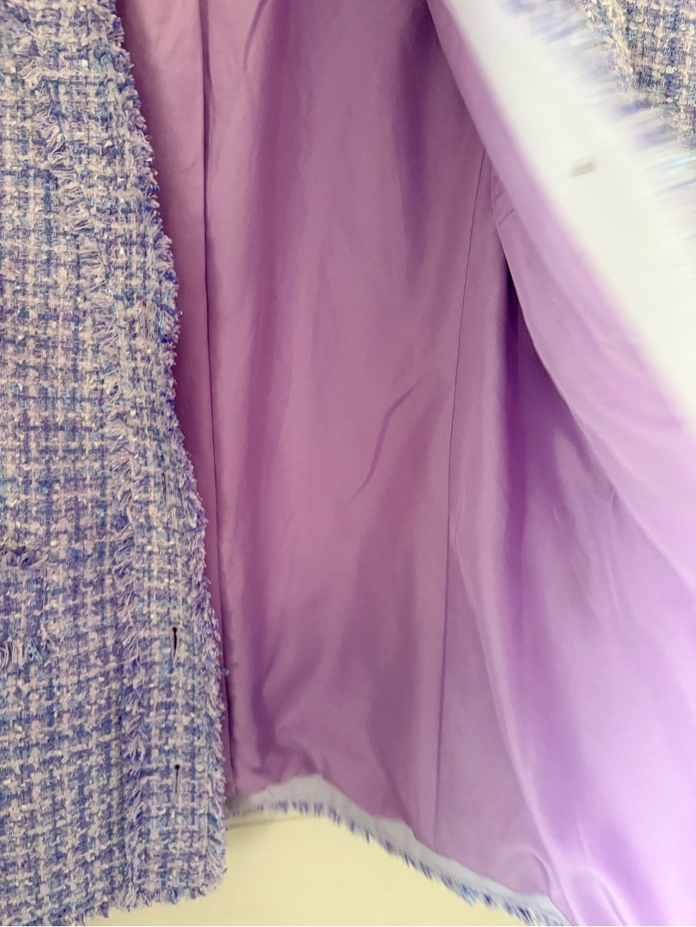 Ann Taylor Purple Tweed Skirt Suit Size XS/S - Picture 13 of 15